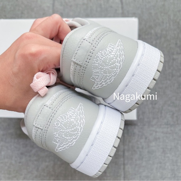 🤍 nike air Jordan 1 low grey pink elephant shoes - Picture 4 of 4